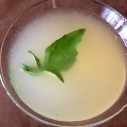 Lemon lime basil martini