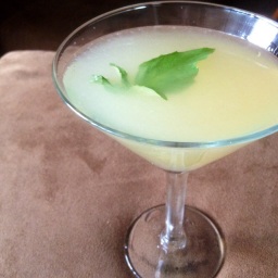 Lemon lime basil martini 3